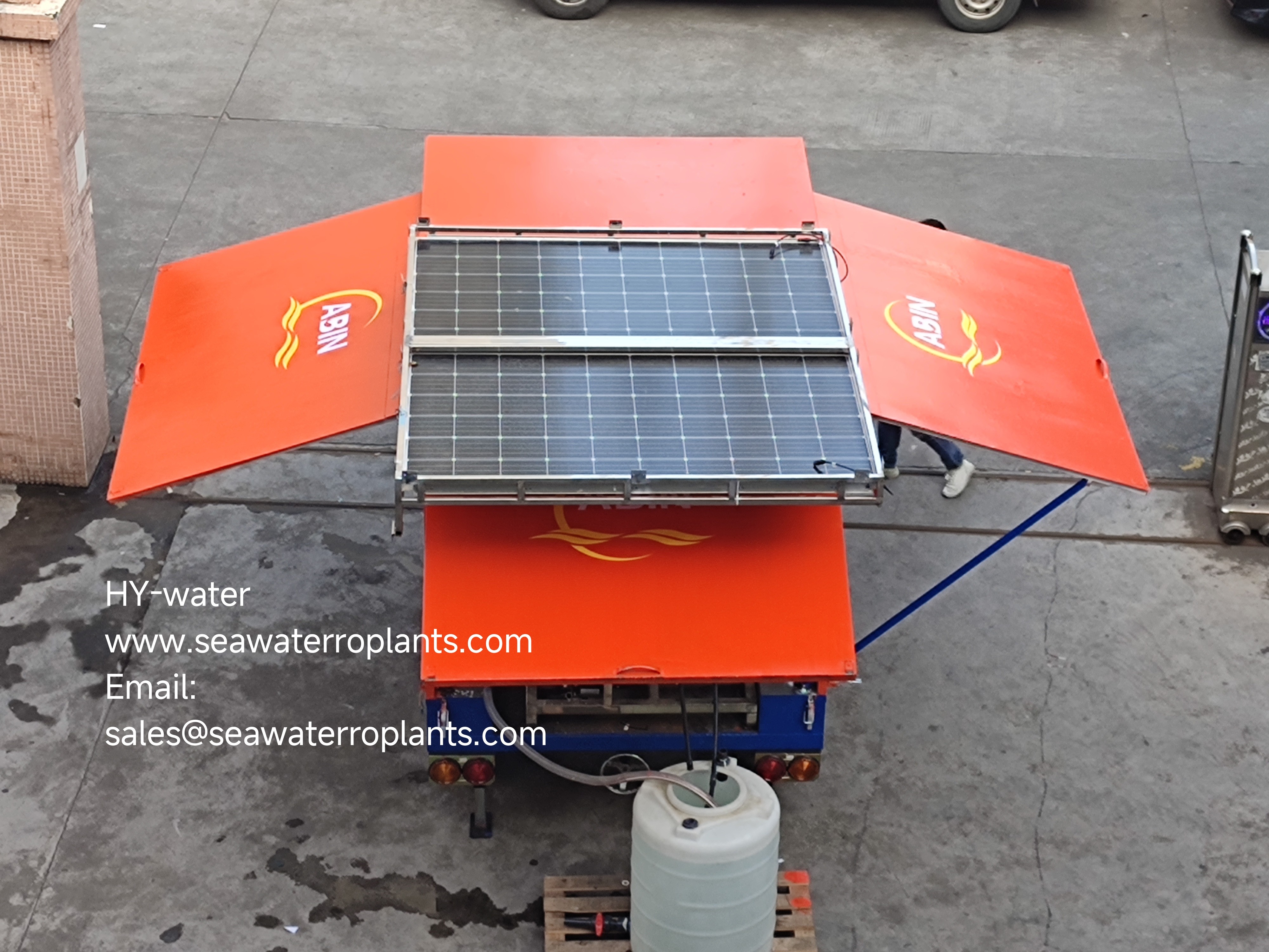 Solar Powered Water Purifier Machine Seawater To Drinking Water Machine