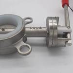 Stainless Steel 304 316 Silver Wafer Type Butterfly Valve With Threaded