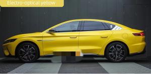 Quality Electroluminescent Yellow Matte Car Wrap Film Air Release Swipeable wholesale
