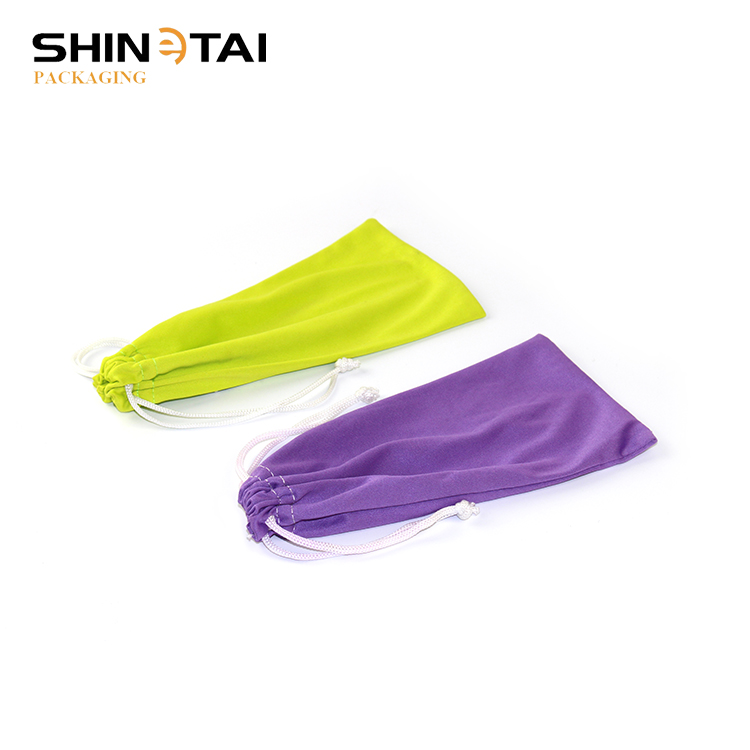 Microfiber Drawstring Custom Printing Sunglasses Bag Pouch