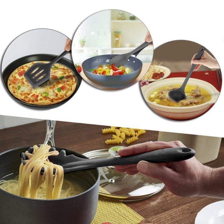 Wood Handle Kitchen Spatula Set , Spatula Kitchen Utensils Holiday Use