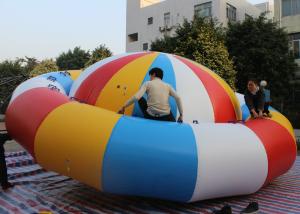 Quality Large Rainbow Inflatable Water Spinner Satur Toys With Pump For Summer wholesale