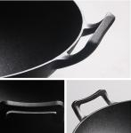 Vintage 32/36cm Cast Iron Wok With Double ears
