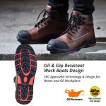 EU 40-45 Safety Shoes Work Boots SBP SRC Lightweight Composite Safety Boots