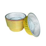 Aluminium Foil Round Container for Food Packaging Environmental Friendly Custom