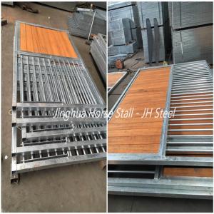 Quality Hot Dip Galvanized Horse Stable Box Bamboo Horse Stall With Rolling Feeder Board wholesale