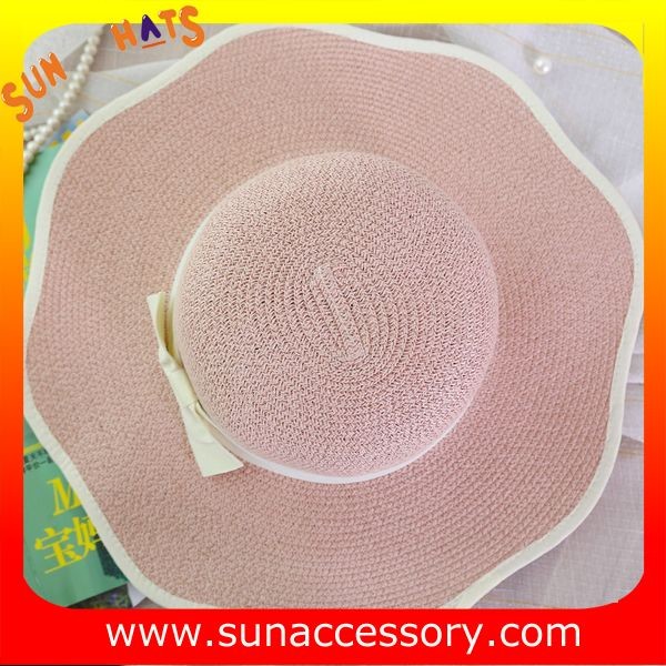 AK16842 Wide brim sunny beach paper straw hats in stock , promotion cheap hats .