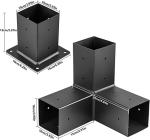 Carbon Steel Pergola Top Rafter Bracket Metal Processing Powder Coated for 2x4