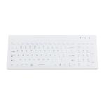 Washable Medical Industrial Silicone Backlit Keyboard With Low-profile Keys