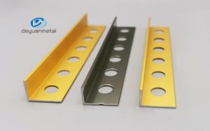 Quality Electrophoresis L Shaped Aluminium Extrusion With Holes 10-25mm Height wholesale