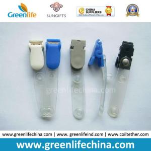 Quality Plastic ID Tooth Lid Colored Clip W/Clear Strap Holder wholesale