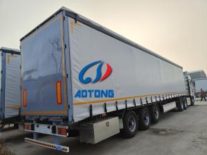 Quality Bulk Cargo Carrier Van Type Curtain Side Semi Trailers Light Weight wholesale