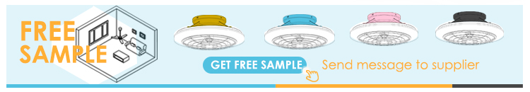 Remote Control LED Ceiling Fan 20" Flush Mount with Low Noise and 2- from 1stshine