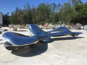 Quality Stainless Steel Large Outdoor Sculpture , Large Modern Garden Sculptures wholesale