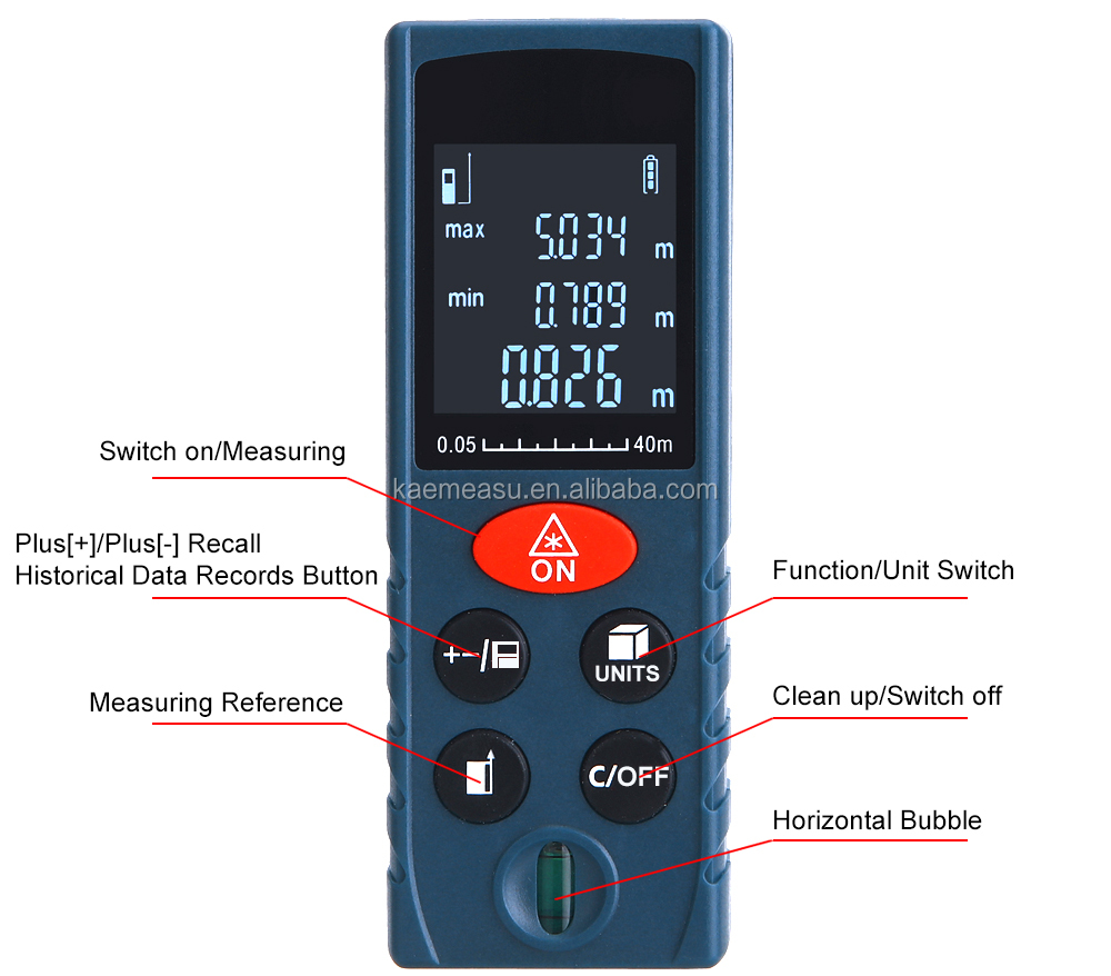 OEM ODM Mini Handheld Laser Distance Meter Measuring Tools Electronic Ruler Digital Laser Range Finder for Sale