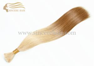 Quality 20&quot; Double Drawn Ombre Hair Extension Bulk Hair for sale - 20&quot; Straight Double Drawn Ombre Remy Hair Bulk For Sale wholesale