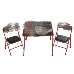 Quality Customizable Metal Material Folding Kids Desk and Chair Sets for Kids' Study wholesale