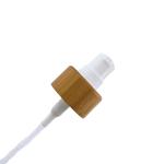 Wooden Bottle Screen Bamboo Plastic Treatment Pump Cosmetic Spray Lotion Cap