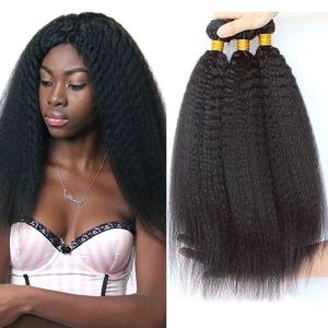 Quality Yaki Straight 100% Brazilian Virgin Hair Extensions Natural And Full wholesale
