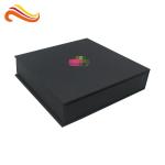 Chocolate Packing Custom Paper Packing Box Black Color With Food Grade Tray