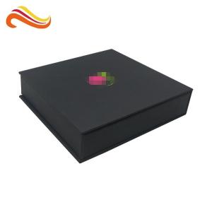 Quality Chocolate Packing Custom Paper Packing Box Black Color With Food Grade Tray Insert wholesale