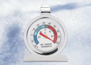 Quality Household Analog Refrigerator Freezer Thermometer Tempered Glass Lens wholesale