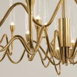 Rectangle Kitchen Chandelier for Living room Dining Room Luxury Crystal Candles