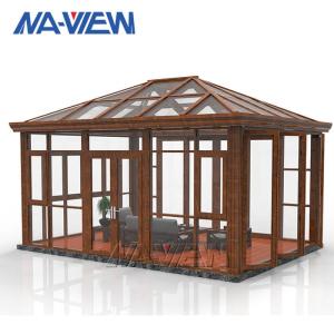 Quality Aluminum Alloy Gable Roof Sunroom Solarium And Conservatory Glass Sunroom Extensions wholesale