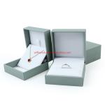 Deluxe Square Paper Jewelry Boxes Packaging Cardboard Anniversary Ring Box