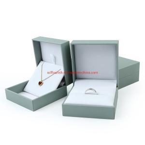 Quality Deluxe Square Paper Jewelry Boxes Packaging Cardboard Anniversary Ring Box wholesale