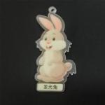 Photoluminescent Plastic Card Glow In The Dark Rabbit Cardboard For Children