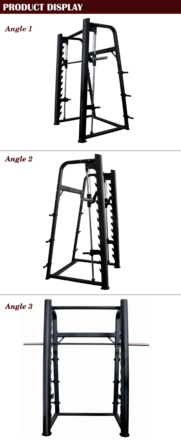 Three Layers Powder Coating Q235# Gym Fitness Equipment