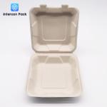Sugarcane Pulp Bagasse Food Trays Disposable Rectangle Square shape