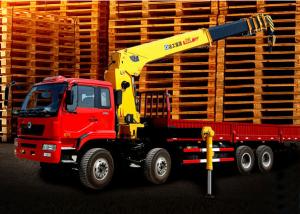 Quality Mobile Telescopic Boom Truck Crane , 16T 80 L/min Oil Flow wholesale