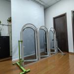 Double Tempered Glasses Aluminum Casement Windows Brown Modern Arc Windows