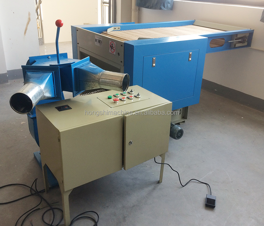PP Cotton Pearl Polyester Fiber Wool Opener Carding Opening Machine Foam Pillow Filling Machine Cushion Stuffing Machine