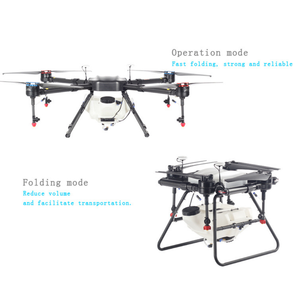 OEM 10 Litre Agriculture Spraying Drone 60 Acres/H 12Minutes Battery 2~3m HXMX410