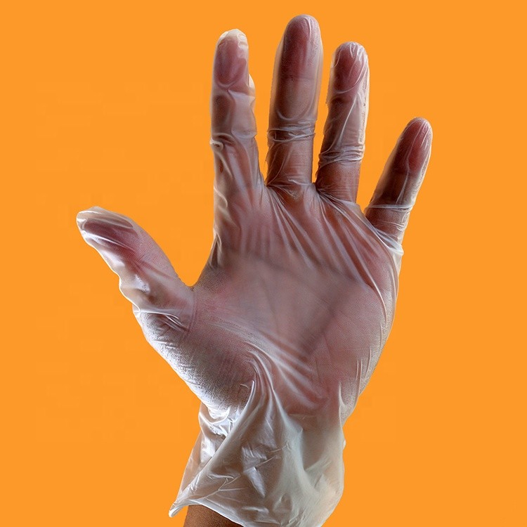 Medical Vinyl Examination Gloves Non Sterile Latex Free Strong Tensile Strength