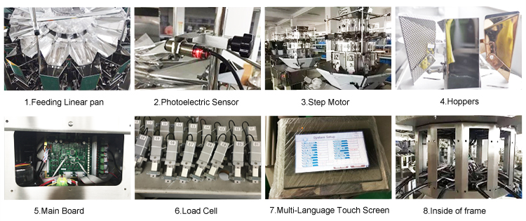 Automatic Four Sealing VFFS Packing Machine for Chocolate Dry Food