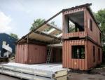 Camping Hotel Luxury Shipping Container House glass Window 3 Bedrooms One