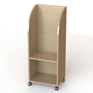 Quality KD Construction MDF Literature Display Stand Wooden Maple wholesale