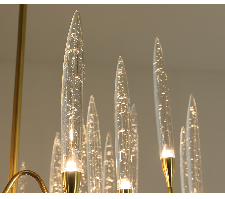 Luxury large gold chandelier Lighting Living Room Led Shop European Candle Chandelier(WH-CY-187)