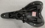 Dual Spring Suspension Narrow MTB Saddle Leather Bike Seat 280mm X 150mm