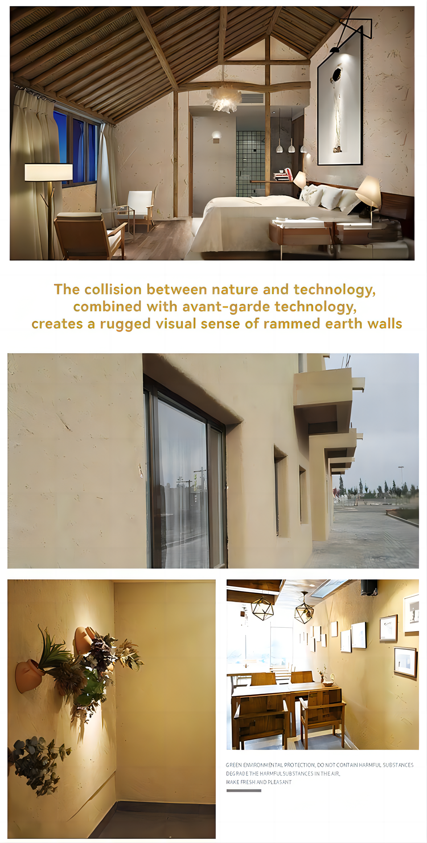Brush-Application Acrylic Rice Straw Mud for Eco-Friendly Straw Paint in Factories