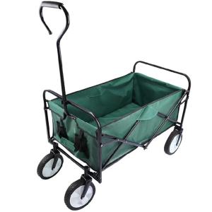 Quality 600D Oxford Cloth Beach Folding Wagon Cart Solid Steel Collapsible wholesale