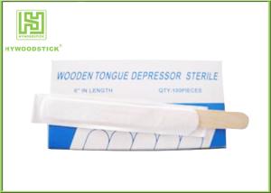 Quality Healthy Wooden Waxing Spatulas , Adult Medical Tongue Depressors Dental Spatulas wholesale