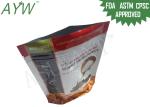 Stand Up Zipper Food Packaging Bags Resealable Biodegradable For Snacks Storage