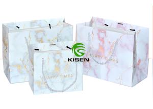Quality Luxury Retail Paper Handle Shopping Bags With Rope Handle Coated Paper Material wholesale