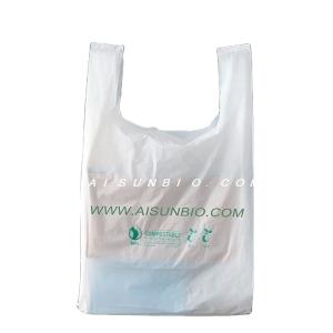 Quality Packaging As4736 Compostable Food Bags With Handles Pe Plastic Poly Material wholesale