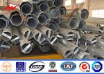 Low Voltage Hot Rolled Steel Electric Light Pole With HDG Powder Coating